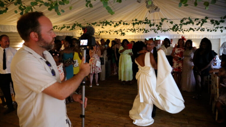 Me filming first dance